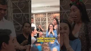 Claudine Barreto Nagulat sa Kanyang Wedding Proposal😍 claudinebarreto viral [upl. by Ardnosak926]