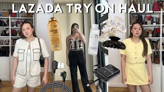 88 LAZADA TRY ON HAUL SUPER NICE CLOTHES SKIN amp BODY CARE MAKEUP TECH ETC  ASHLEY SANDRINE [upl. by Neuberger592]