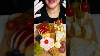 ASMR MUKBANG  CHEESE AND CHARCUTERIE BOARD asmr mukbang asmreating eatingsounds [upl. by Yhtommit582]