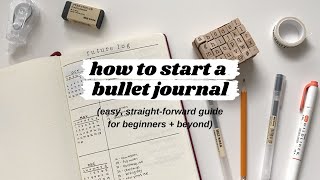 how to start a bullet journal  the ultimate guide for beginners and beyond [upl. by Cheria10]