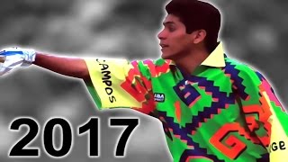 Jorge Campos ● El Mejor Portero de Mexico En La Historia ● Mejores Atajadas ● Goles ● Jugadas ● 2017 [upl. by Alexandra]