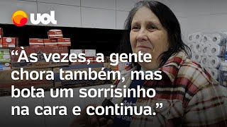 Gramado A gente não sabe o que pode acontecer amanhã diz abrigado no RS [upl. by Ellevehs757]