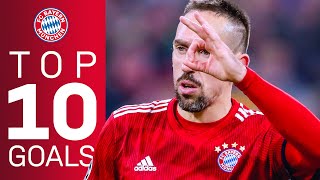 Franck Ribéry  Top 10 Goals for FC Bayern [upl. by Ettesyl830]