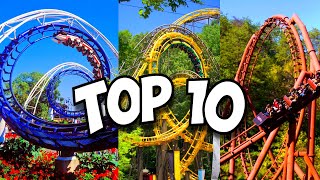 Top 10 BEST Roller Coasters by Arrow Dynamics 2024 [upl. by Melisent]