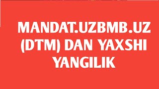 🤩DTM Dan yaxshi yangilik 🫡uzbekistan dtm [upl. by Nodnil]