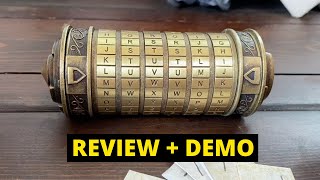 Cryptex Da Vinci Code Puzzle Box Review Demo And Walkthrough [upl. by Lundt]