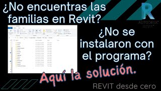 Cómo instalar la carpeta de familias en Revit 2025 [upl. by Forrest]