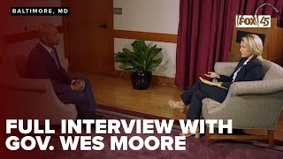 WATCH  Full interview with Gov Wes Moore [upl. by Einoj]