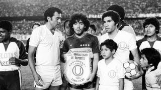 Universitario vs Boca Juniors  Amistoso 1981 Partido Completo Maradona [upl. by Mahtal]