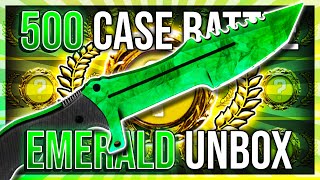 500 CASE BATTLE VS HAIX EMERALD UNBOX [upl. by Eiramanna]