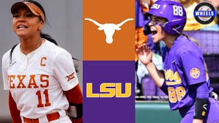 3 Texas vs 2 LSU Highlights  2024 College Softball Highlights [upl. by Lishe]