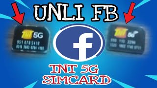 How to register Unli FB sa TNT 5G SIMCARD Unli Facebook [upl. by Artcele]