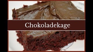 Chokoladekage  Sådan laver du en lækker svampet chokoladekage [upl. by Drawoh806]