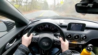 2020 Kia Stinger GTLine 20L Turbo AWD POV Drive  Review [upl. by Utas645]