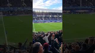 Aston villa fans singing allez allez allez at Goodison park [upl. by Luhar]