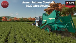 Armer Salmon Cheetah Sugarbeet Harvester  Farming Simulator 22 Mod Review [upl. by Peh]