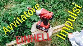 trapano avvitatore impulsi einhell 18V Brushless Impact Driver review recensione [upl. by Aisiram]