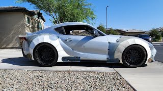 Toyota Supra  How to Make a Moldless Fiberglass Body Kit from Scratch [upl. by Lonee]