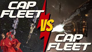 Eve Echoes Unsealed footage pt2 Cap Fleet vs Cap Fleet [upl. by Novel]