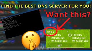 How to Find the BEST DNS Server for you Better Ping  Faster Speeds [upl. by Aihcrop]