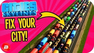 Want Perfect 100 Traffic Flow Watch This  FIX IT Cities Skylines [upl. by Ecenaj965]