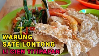 SATE LONTONG BUMBU KACANG  WARUNG LI CIEN TITI PAPAN MEDAN DELI NON HALAL [upl. by Chabot]