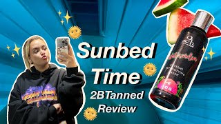 2BTanned Review☀️Sunbed Before amp After✨ Leah Christine☁️ [upl. by Karola102]