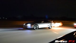 870WHP ZR1 VS 800WHP GT500AUTO W 1000whp Supra [upl. by Eikcaj]