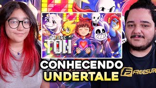 Conhecendo Undertale  Reagindo a Determinação  Undertale Pacifist  Papyrus Da Batata [upl. by Eimarrej19]