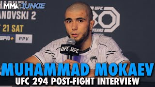 Muhammad Mokaev Upset With Judges Wants to Be Backup For December Title Fight  UFC 294 [upl. by Esya463]