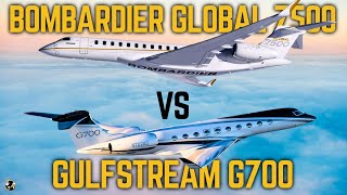 Bombardier Global 7500 VS Gulfstream G700  FULL COMPARISON [upl. by Nyrehtak]