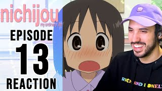 Nichijou Episode 13 Reaction  ACTUAL DEVELOPMENT [upl. by Nowtna]