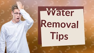 How to remove water from a drain pan [upl. by Woodberry]