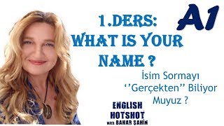 SIFIRDAN İNGİLİZCE 1DERS Common QuestionsWhat is your name [upl. by Philippe]