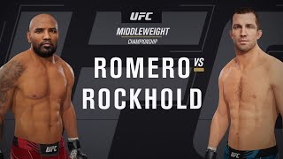 UFC 4 Gameplay Yoel Romero vs Luke Rockhold [upl. by Eudora]