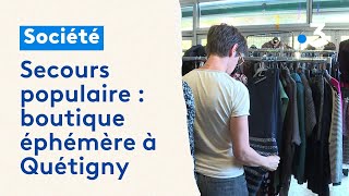 Le Secours populaire mise sur sa boutique éphémère à Quétigny pour aider les familles dans le besoin [upl. by Alyekahs]