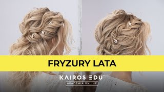 Fryzury lata  Szkolenie Kairos Edu Akademia Online [upl. by Billi]