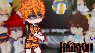 Reaction to Hinata Shoyo  haikyuu gacha club 2 Part [upl. by Anirual40]