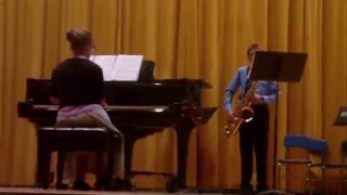 Gavotte and Bourree by Bach Logan Smith on Tenor Sax [upl. by Aneram]