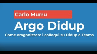 Tutorial Argo Didup il registro [upl. by Odeen]