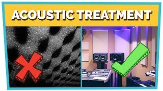 ACOUSTIC TREATMENT  How to Build a KILLER Home Studio [upl. by Hnaht]