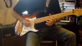 Edged In Blue  Rory Gallagher Guitar Solo Cover [upl. by Atelahs]