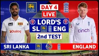 England vs Sri Lanka 2nd Test Live Scores  ENG vs SL 1st Test Day 4 Live Scores amp Commentary [upl. by Omrelliug]