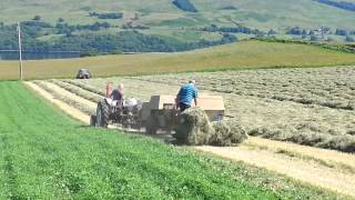 David Brown baling with Claas Markant 60 part 4 [upl. by Senilec]