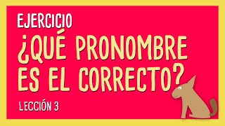 3 Ejercicio de pronombres y verbos en inglés para principiantes [upl. by Biegel604]