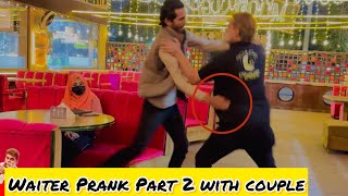 Waiter Prank Part 2 with couple sheroodada my channel subscribe and don’t forget press 🔔 icon [upl. by Ynolem908]