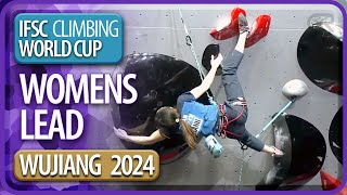 Lead Finals  Wujiang  Womens  2024  IFSC World Cup [upl. by Akeenat]