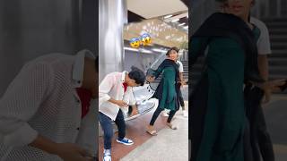 Metro Station 🔥Public Prank 🥺🤣 funny prank public cute girls bijli Prank [upl. by Paula]