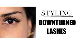 STYLING DOWNTURNED LASHES  Eyelash Extension Tutorial  Mapping [upl. by Carpio]