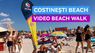 2022 Plaja COSTINESTI BEACH 4K Video Beach Walk Most Magnificent Beaches ConstantaRomania [upl. by Aicilegna]